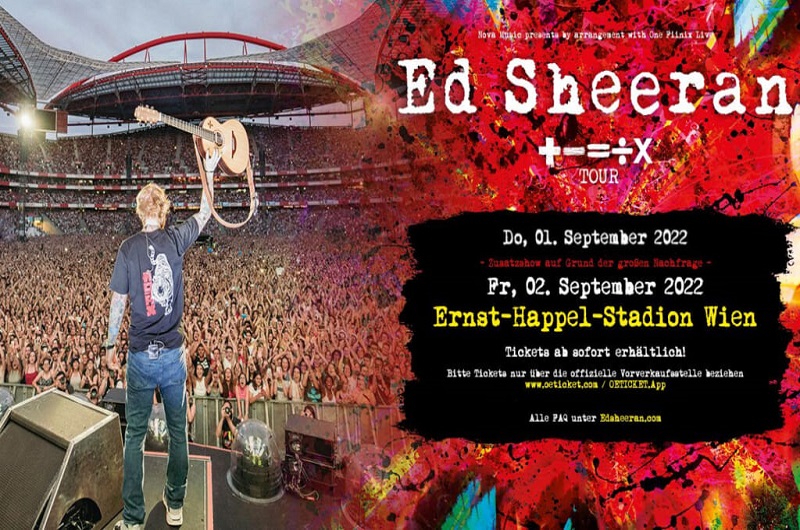 Ed Sheeran Konzert Busfahrt - Ernst Happel Stadion